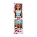 Papusa Clara in tinuta de petrecere, Dollz n More, cu rochie verde, 80 cm