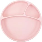 Minikoioi Puzzle Plate Pink farfurie compartimentată cu ventuză