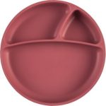 Minikoioi Puzzle Plate Rose farfurie compartimentată cu ventuză