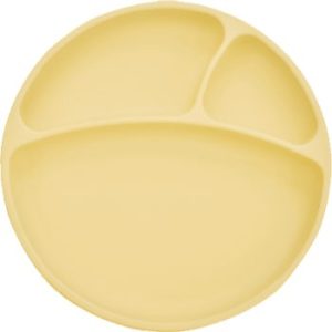 Minikoioi Puzzle Plate Yellow farfurie compartimentată cu ventuză