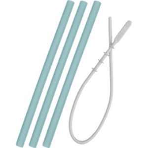 Minikoioi Flexi Straw with Cleaning Brush pai din silicon