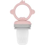 Minikoioi Feeder Teether Pinky Pink/ Powder Grey suzetă pentru alimentare