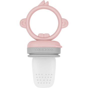 Minikoioi Feeder Teether Pinky Pink/ Powder Grey suzetă pentru alimentare