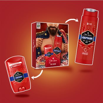 Old Spice Captain Dark Captain set cadou (pentru barbati)