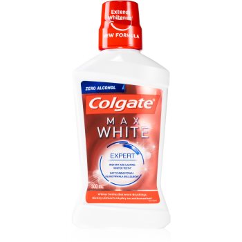 Colgate Max White Expert apa de gura cu efect de albire fară alcool