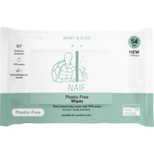 Naif Baby & Kids Plastic Free Wipes Șervețele umede pentru nou-nascuti si copii