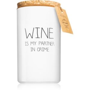 My Flame Fresh Cotton Wine Is My Partner In Crime lumânare parfumată