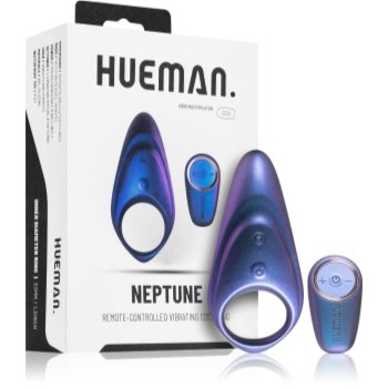 HUEMAN Neptune Vibrating Cock Ring + Remote inel pentru penis