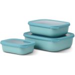Mepal Cirqula Rectangular set de boluri Nordic Green