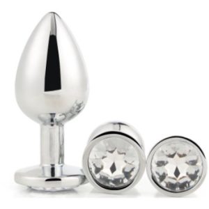 Dream Toys Gleaming Love Silver Plug Set set de butt plug-uri Silver Plug Set