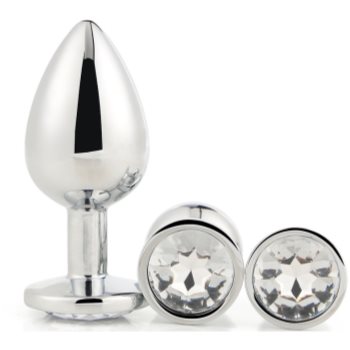 Dream Toys Gleaming Love Silver Plug Set set de butt plug-uri Silver Plug Set