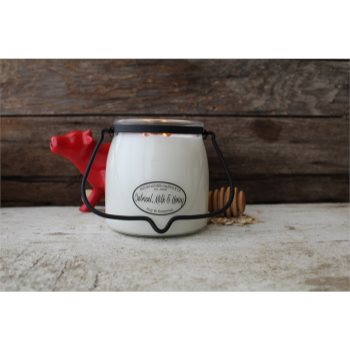 Milkhouse Candle Co. Creamery Oatmeal, Milk & Honey lumânare parfumată Butter Jar