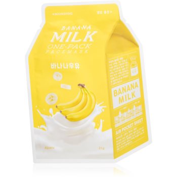 A’pieu One-Pack Milk Mask Banana mască textilă nutritivă