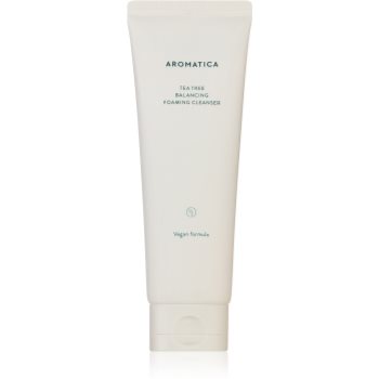 Aromatica Tea Tree Balancing gel de curatare spumant pentru ten gras si problematic