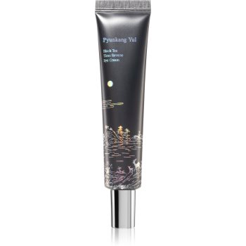 Pyunkang Yul Black Tea Time Reverse Eye Cream cremă multi-corectoare pentru ochi pentru strălucirea și netezirea pielii