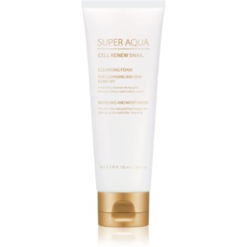 Missha Super Aqua Cell Renew Snail spuma de curatat extract de melc