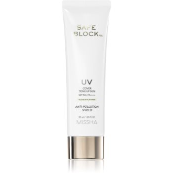 Missha Safe Block RX Cover Tone Up Sun crema de minerale pentru fata si zone sensibile SPF 50+