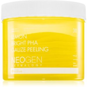 Neogen Dermalogy Clean Beauty Gauze Peeling Lemon Bright PHA discuri pentru indepartarea impuritatilor pentru strălucirea și netezirea pielii