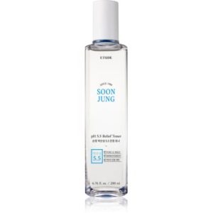 ETUDE SoonJung pH 5.5 Relief Toner tonic facial cu efect calmant pentru regenerarea și reînnoirea pielii
