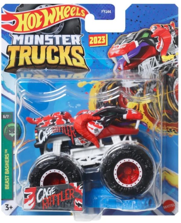 Masinuta Hot Wheels Monster Truck, Cage Rattler, HLR84