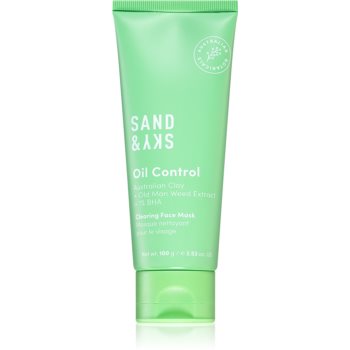 Sand & Sky Oil Control Clearing Face Mask Mască de normalizare și curățare profundă pentru ten gras si problematic