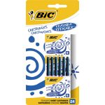 Rezerve pentru stilou Bic, Albastru, 24 buc