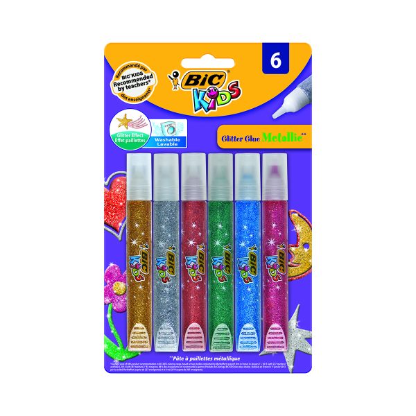 Set lipici cu sclipici Kids Bic, P6