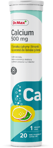 Dr.Max Calciu 500mg, 20 comprimate efervescente