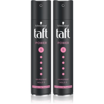 Schwarzkopf Taft Power fixativ pentru păr cu fixare foarte puternică Duo