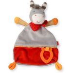 NUK Happy Farm pătură mini cu animal de pluș