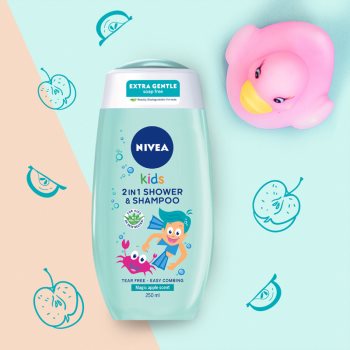 Nivea Kids Boy gel de duș și șampon delicat pentru copii