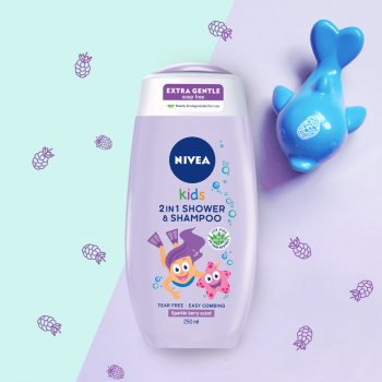 Nivea Kids Girl 2 in 1 gel de dus si sampon pentru copii