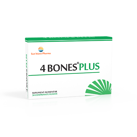 4 Bones Plus, 30 comprimate, Sunwave