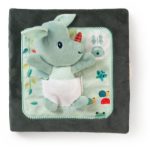 Lilliputiens Playbook Joe Knock-Knock carte educativă contrastantă