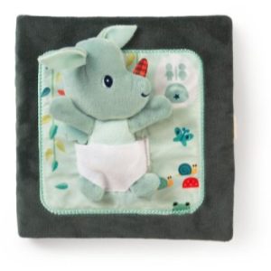 Lilliputiens Playbook Joe Knock-Knock carte educativă contrastantă