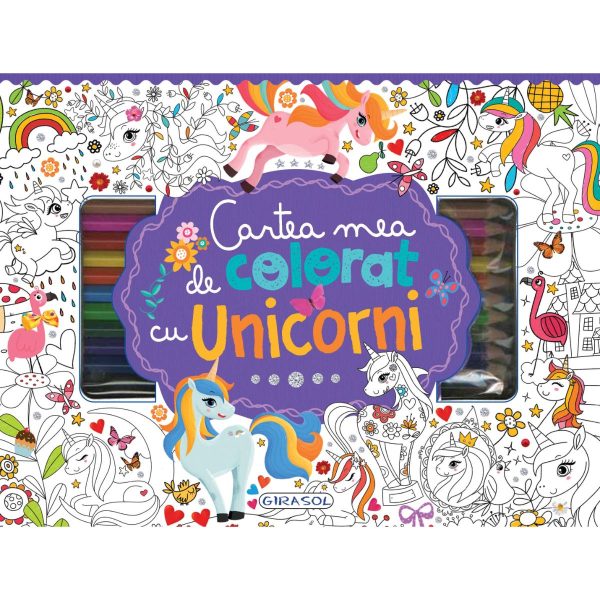 Cartea mea de colorat cu unicorni