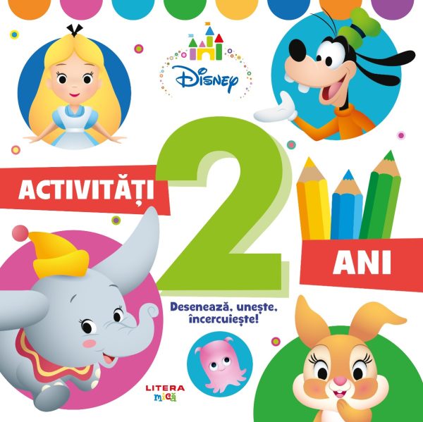 Disney bebe. Activitati 2 ani. Deseneaza, uneste, incercuieste!