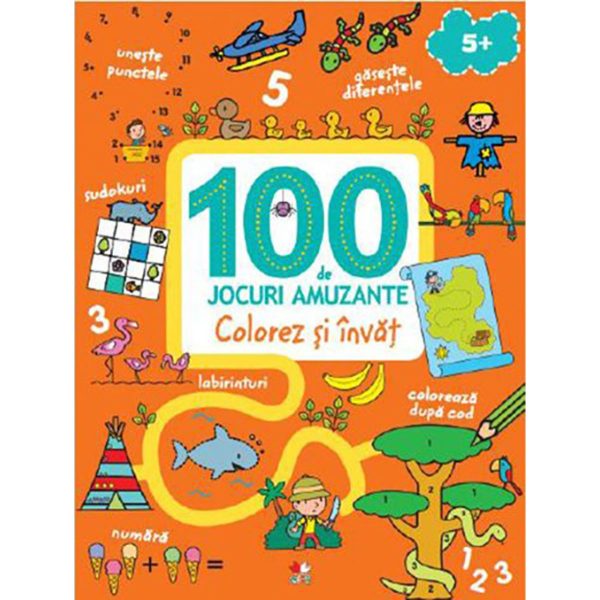 100 de jocuri amuzante, Colorez si invat, Reeditare, Litera
