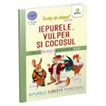 Iepurele, vulpea si cocosul, Invat sa citesc de mic