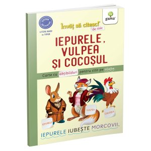Iepurele, vulpea si cocosul, Invat sa citesc de mic