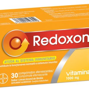 Redoxon cu aroma de lamaie, 30 comprimate efervescente, Bayer