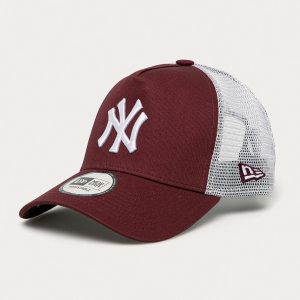 New Era șapcă culoarea bordo, cu imprimeu 12523895-DARKPURPLE