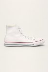 Converse tenisi de piele barbati, culoarea alb