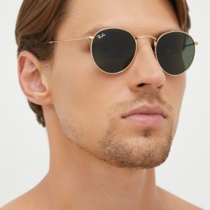 Ray-Ban ochelari barbati, culoarea auriu