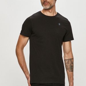 G-Star Raw Tricou bărbați, culoarea negru, material neted