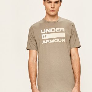 Under Armour tricou barbati, culoarea verde, cu imprimeu