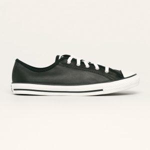 Converse teniși de piele C564985 femei, culoarea negru C564985-BLACK