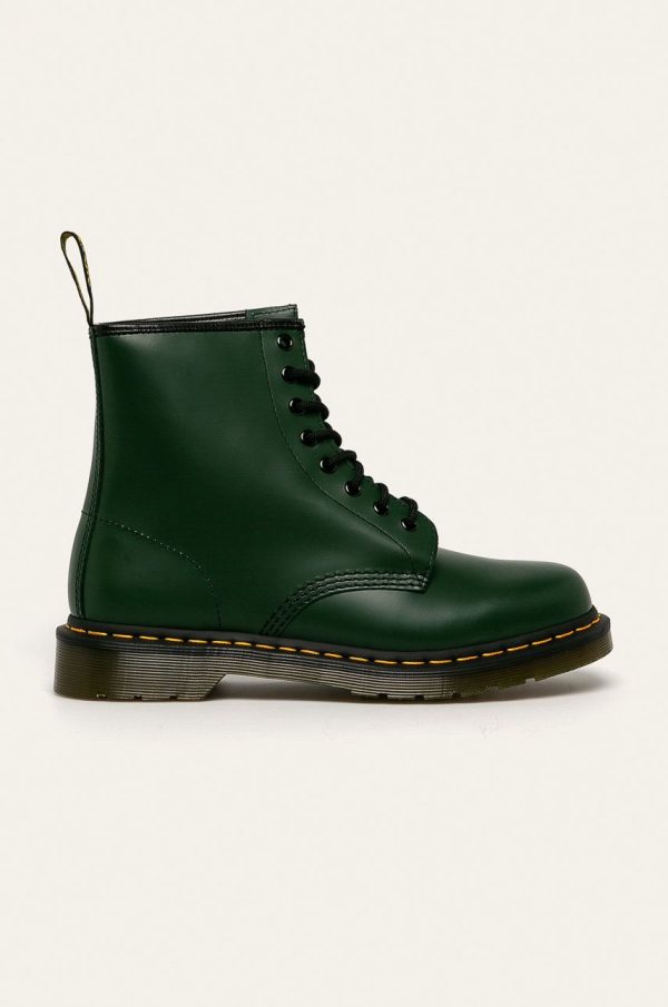 Dr. Martens bocanci de piele 11822207 1460 barbati, culoarea verde