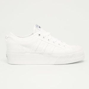 adidas Originals tenisi femei, culoarea alb