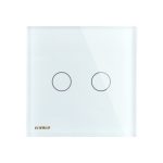 Panou intrerupator dublu cu touch Livolo din sticla